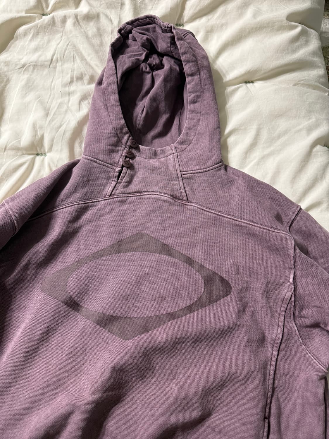 미스치프 롬버스 사이드 버튼 후드 상품이미지1