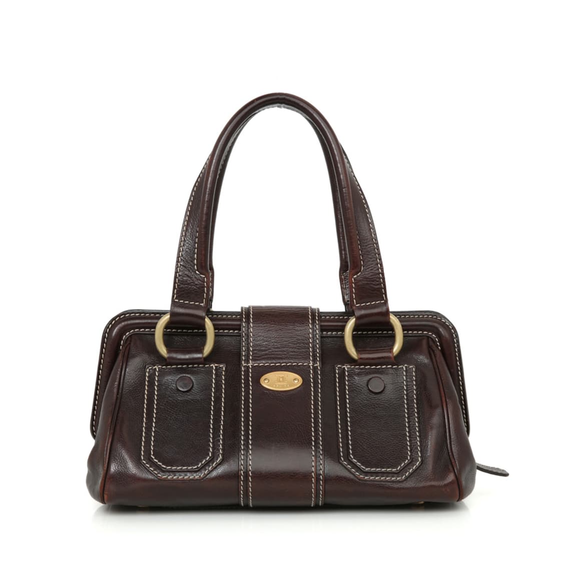 셀린느 빈티지 엘라 프레임 사첼백 브라운 보스턴 토트 상품이미지5