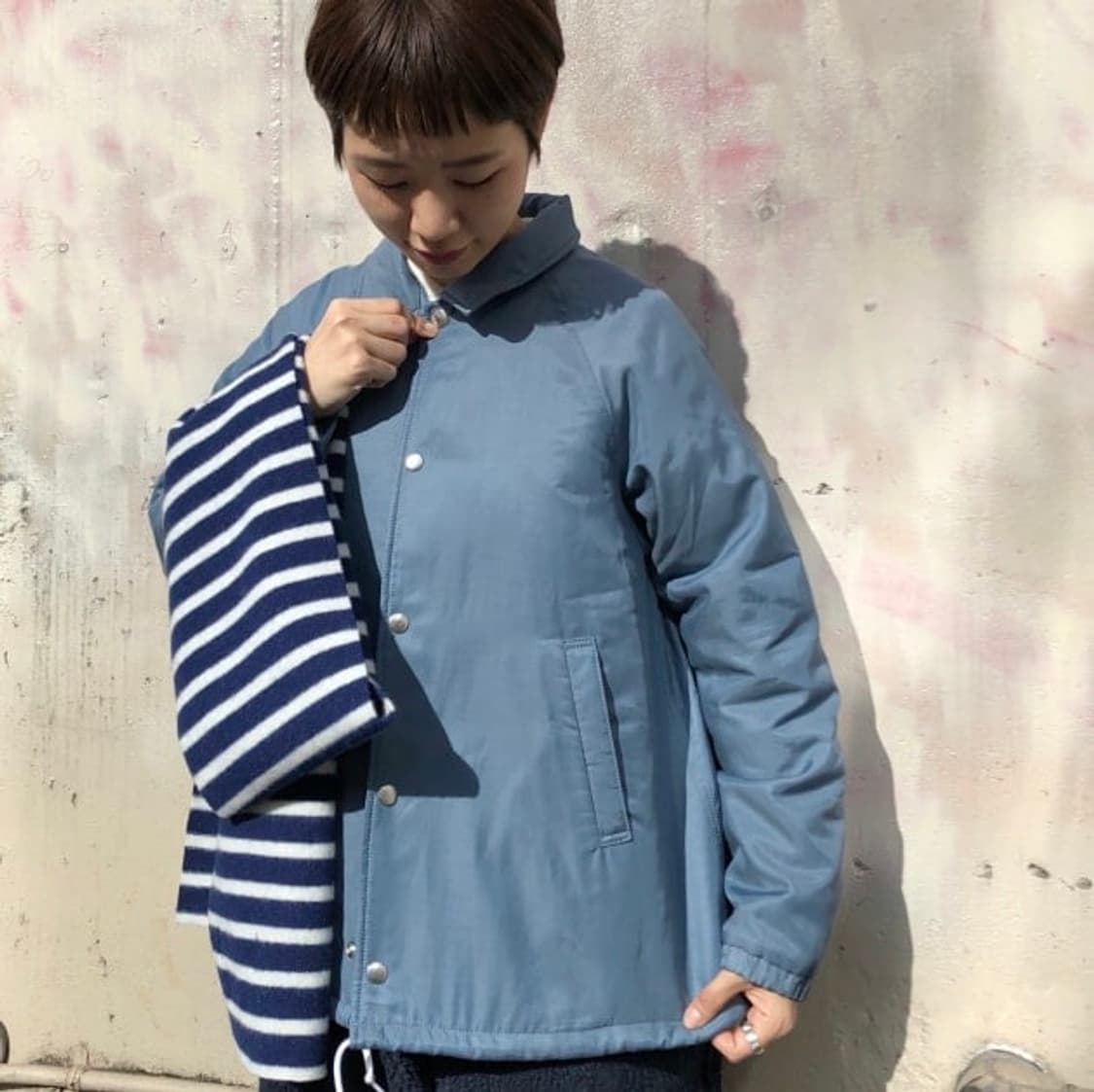 BEAMS BOY Twill Thermolite Coach Jacket 상품이미지5