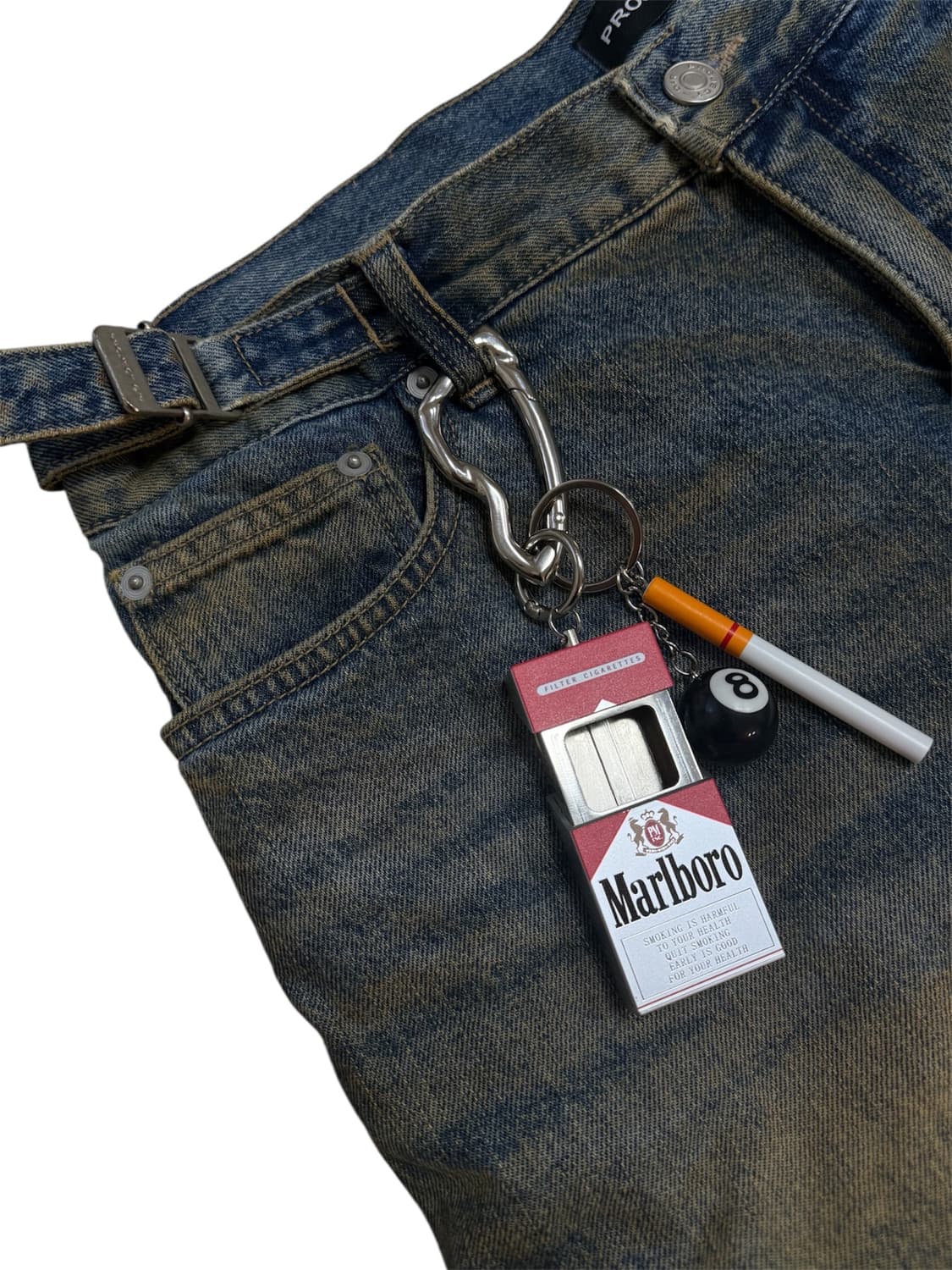 🚬💨말보로 담배꽁초 보관 키링  상품이미지2