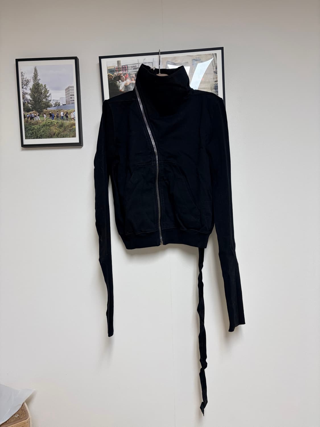 릭오웬스 다크쉐도우 사선 후드집업 상품이미지1