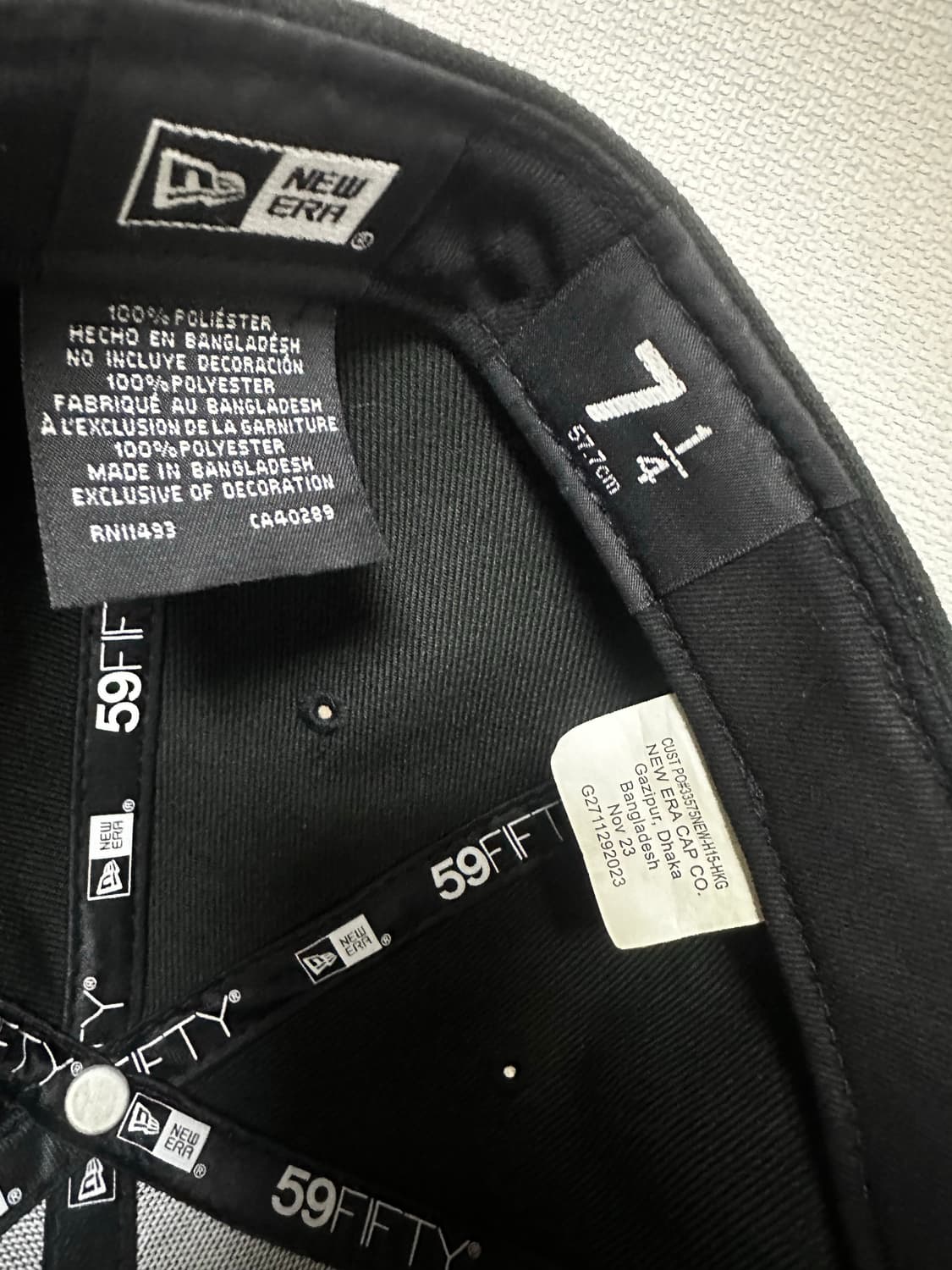 [714]슈프림 골드 크로스 S 로고 뉴에라 블랙 - 24SS 상품이미지3