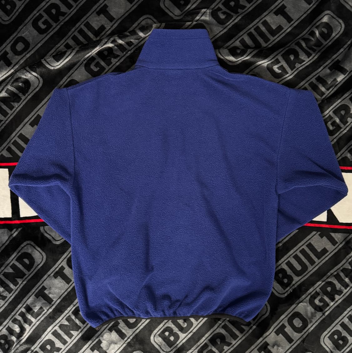 헬리 한센 쿼터 짚 플리스 풀오버 블루 블랙 메이드 인 유에스에이 상품이미지2