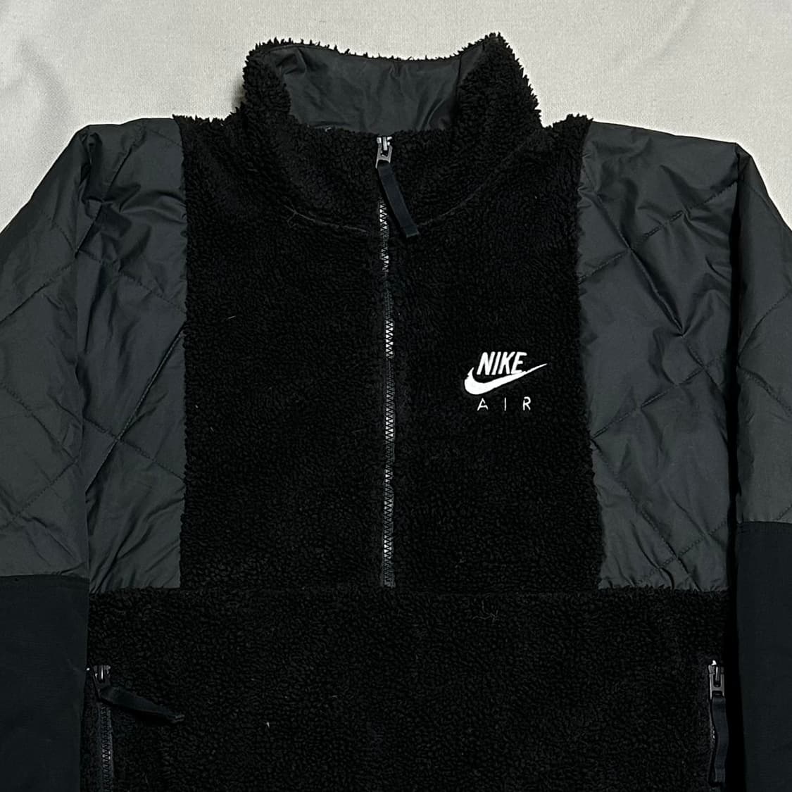 XXL 나이키 에어 블랙 반집업 플리스 상품이미지1