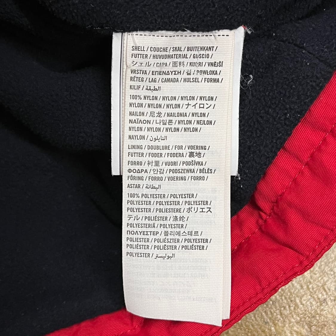 [정품/S] 아베크롬비 레드 후드 패딩 점퍼 b8 상품이미지6