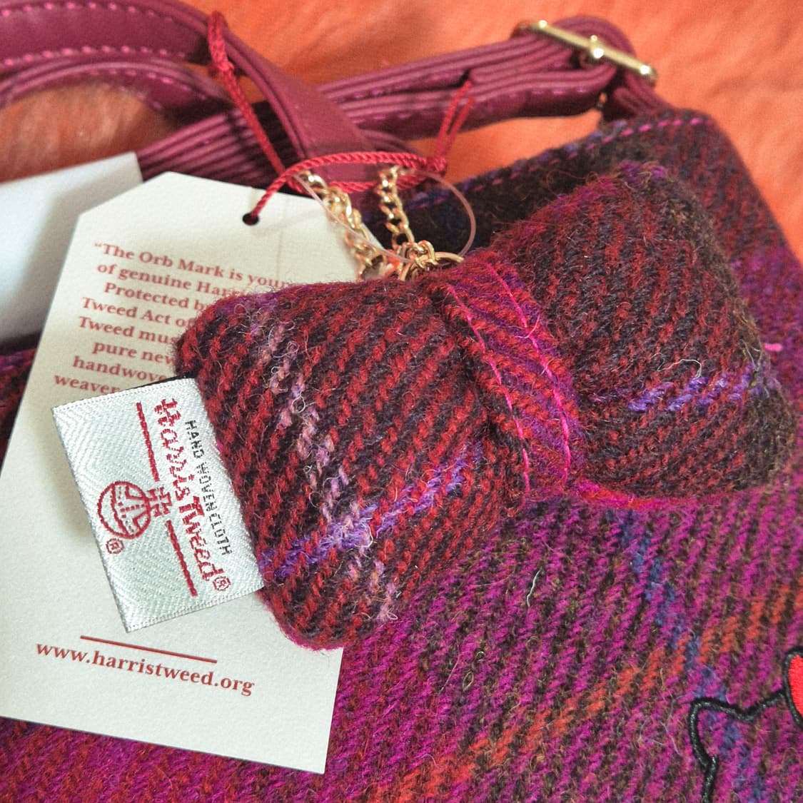 HELLO KITTY x 해리스 트위드 헬로키티 2way 가방 새상품 상품이미지4