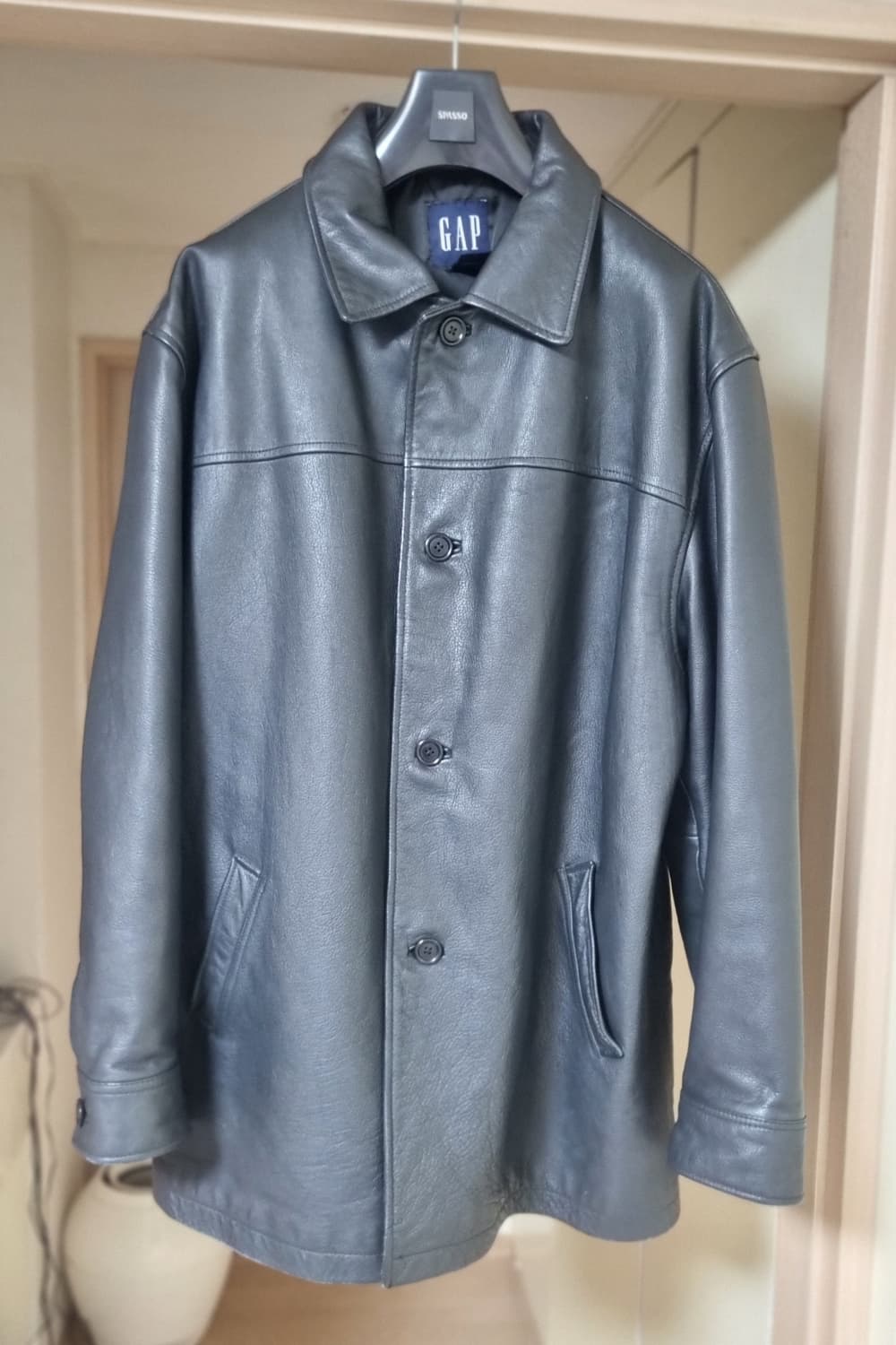 올드갭 (Old Gap) 레더 카코트 블랙 XL 상품이미지1