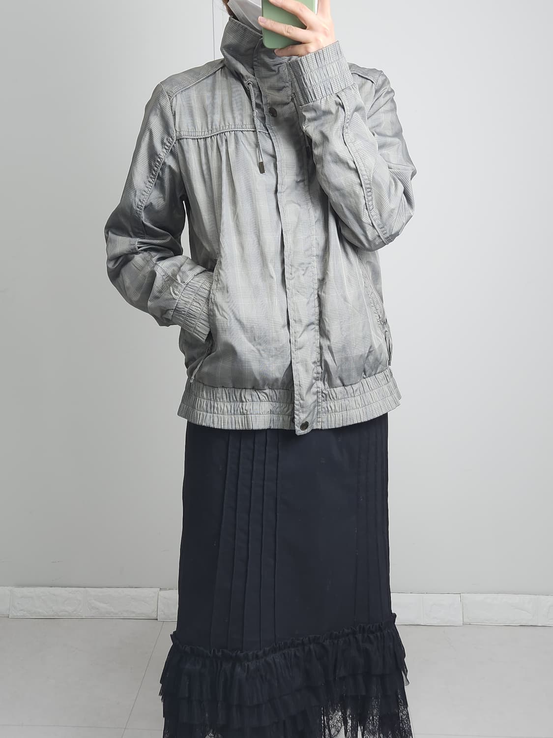 체크 윈드브레이커 자켓 상품이미지3