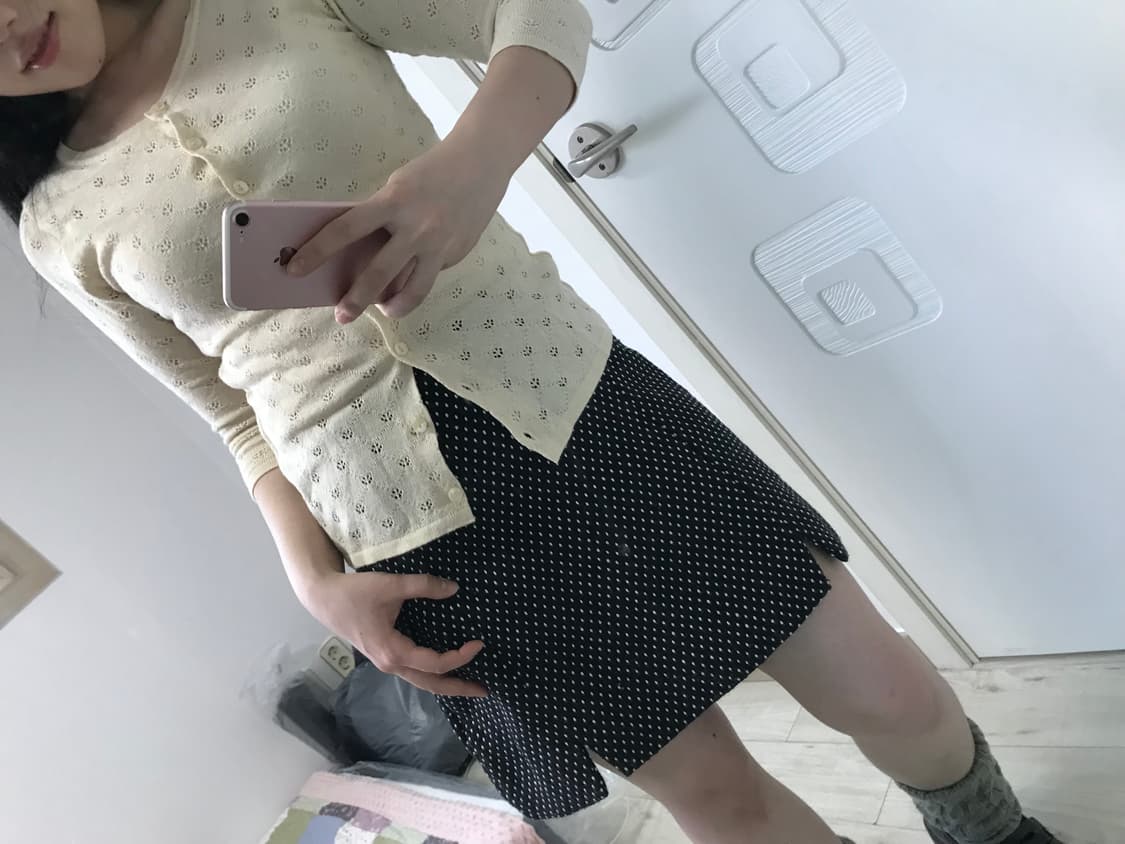 JPN punched mori cardigan 상품이미지2