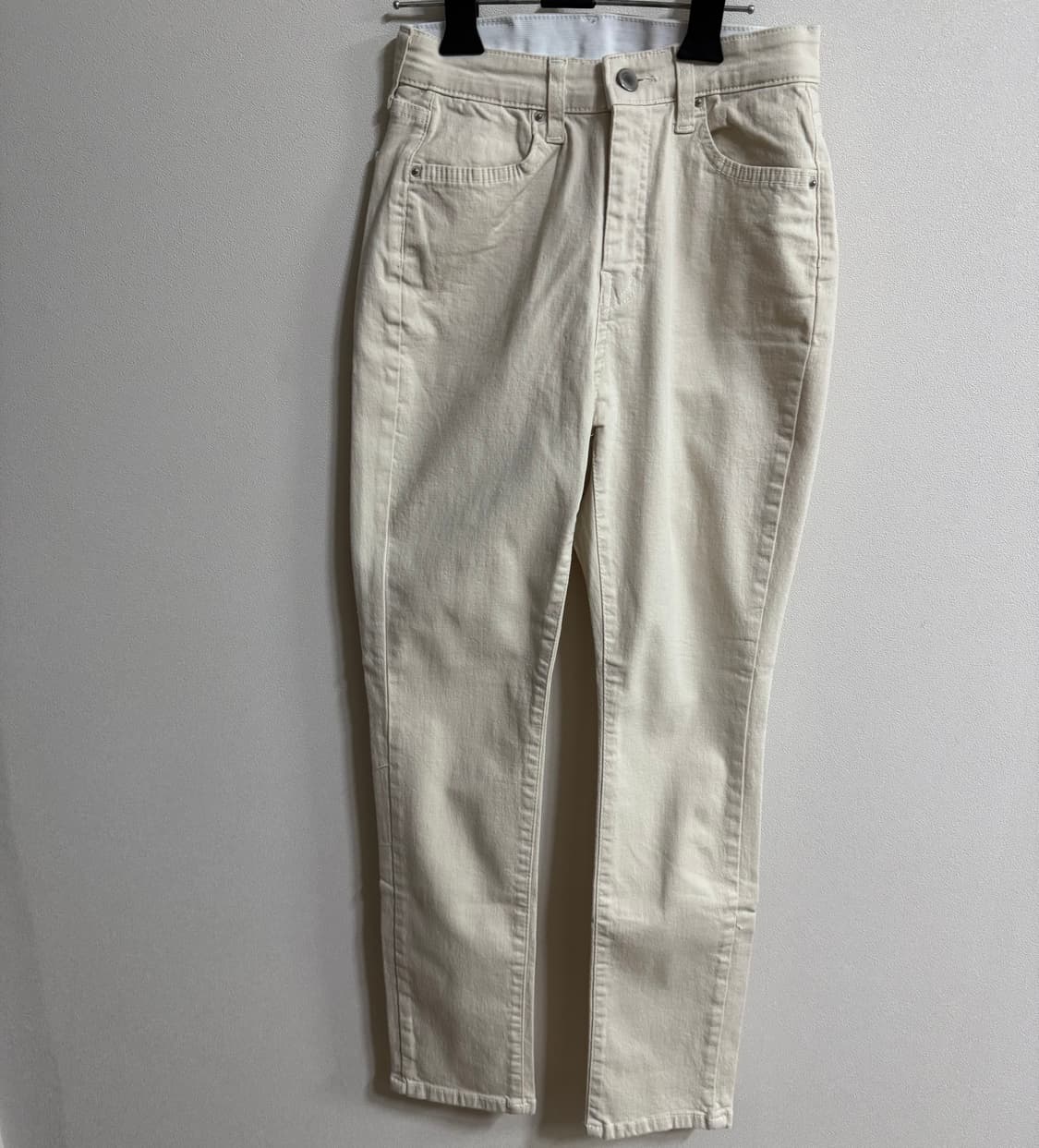 일자핏 바지 아이보리 상품이미지2