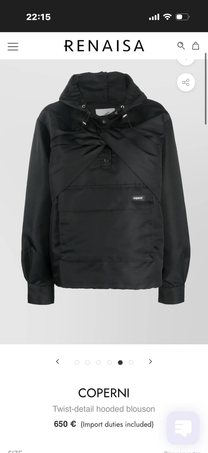 coperni 아노락 바람막이 점퍼 상품이미지2