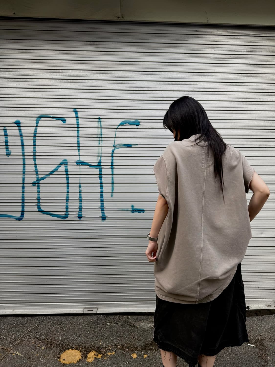 릭오웬스 다크쉐도우 코튼 패치 슬리브리스 상품이미지4