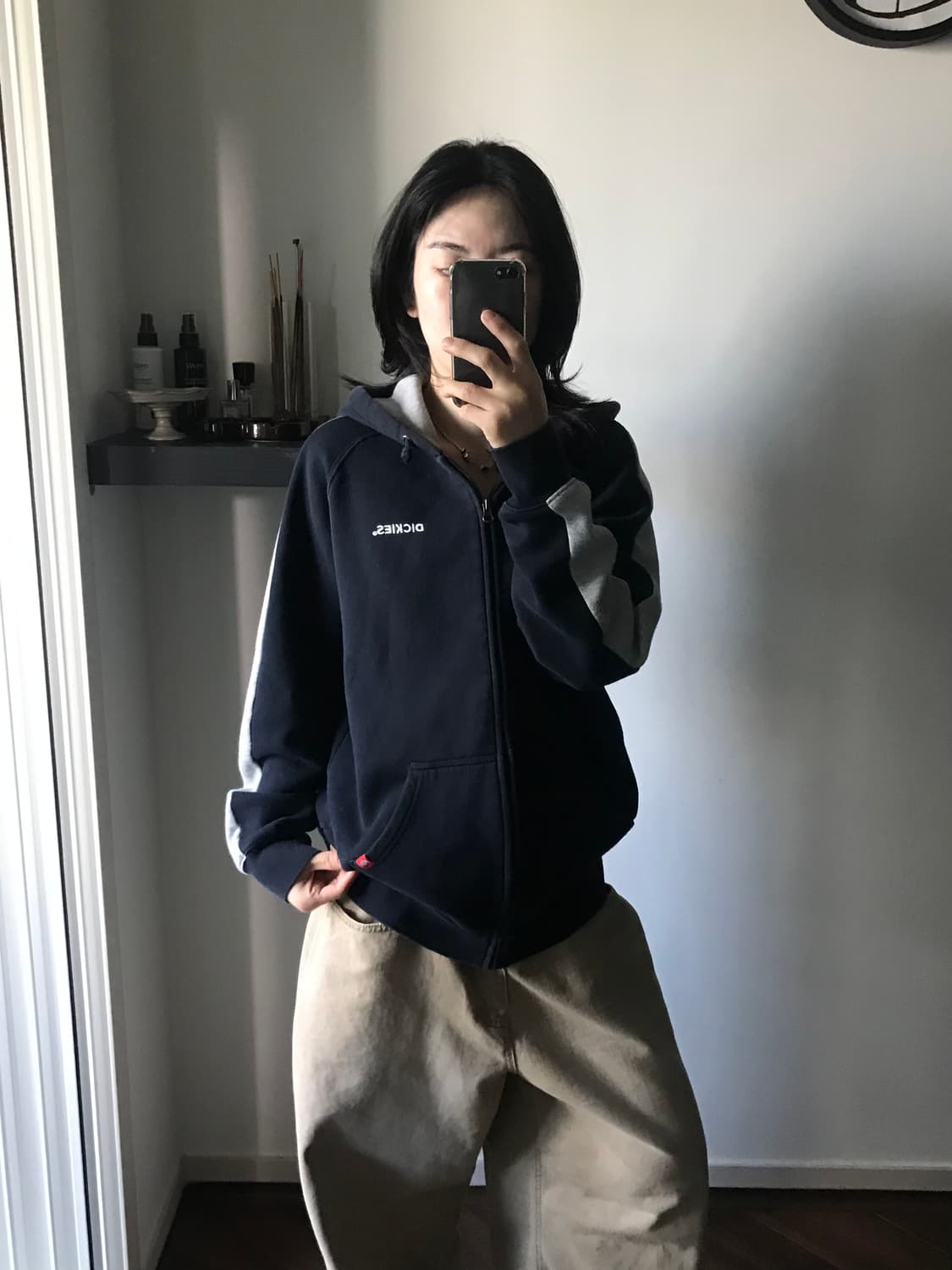 디키즈 가슴로고 사이드라인 후드집업 상품이미지2