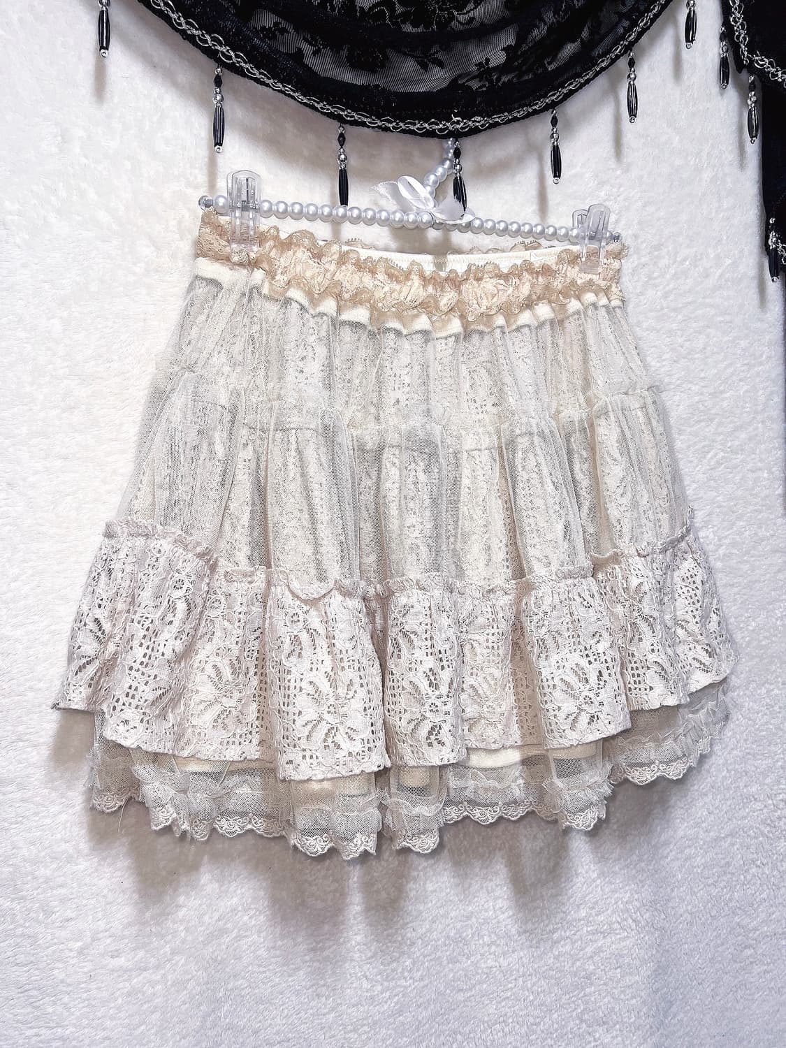 엑시즈팜 라떼갸루 로맨틱 로걀 모리걸 하치 레이스 캉캉 샤스커트 핀터 상품이미지9