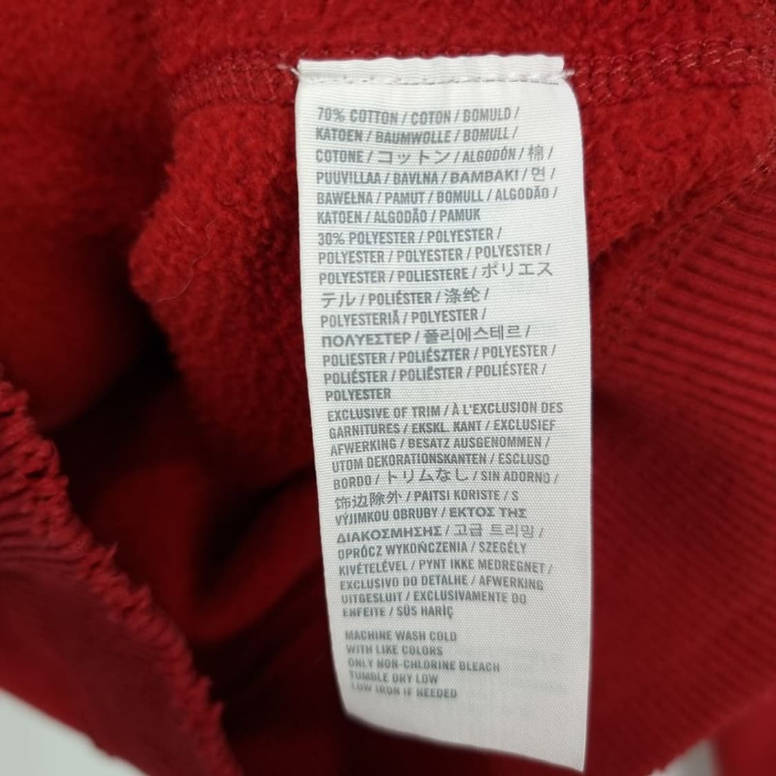 [아베크롬비] Y2K 빅로고 패치 후드 집업 레드 M18523 상품이미지8
