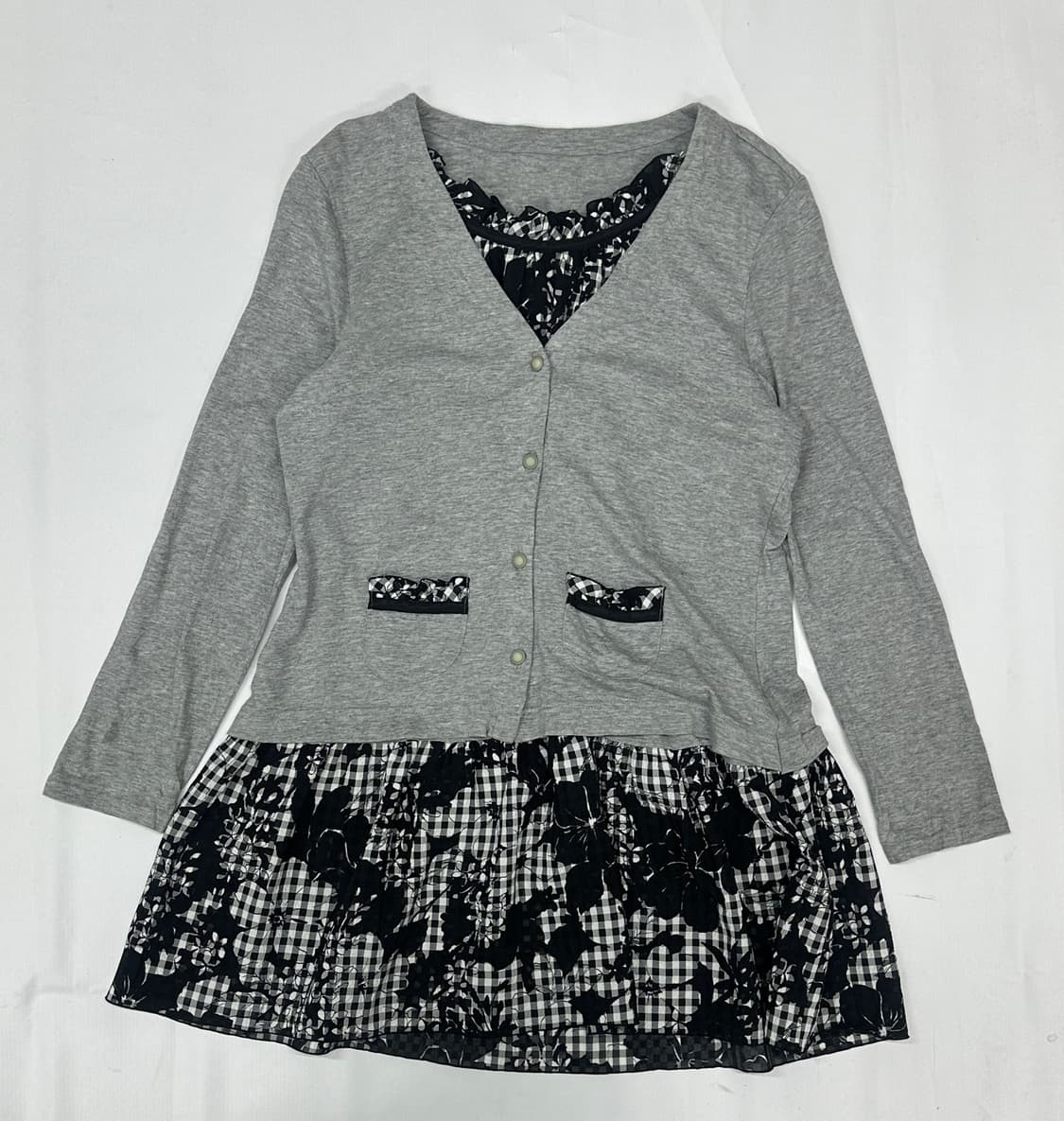 🖤하구미의 레이어드 원피스🖤 블랙 마계 고딕풍 가디건 고스로리 상품이미지2