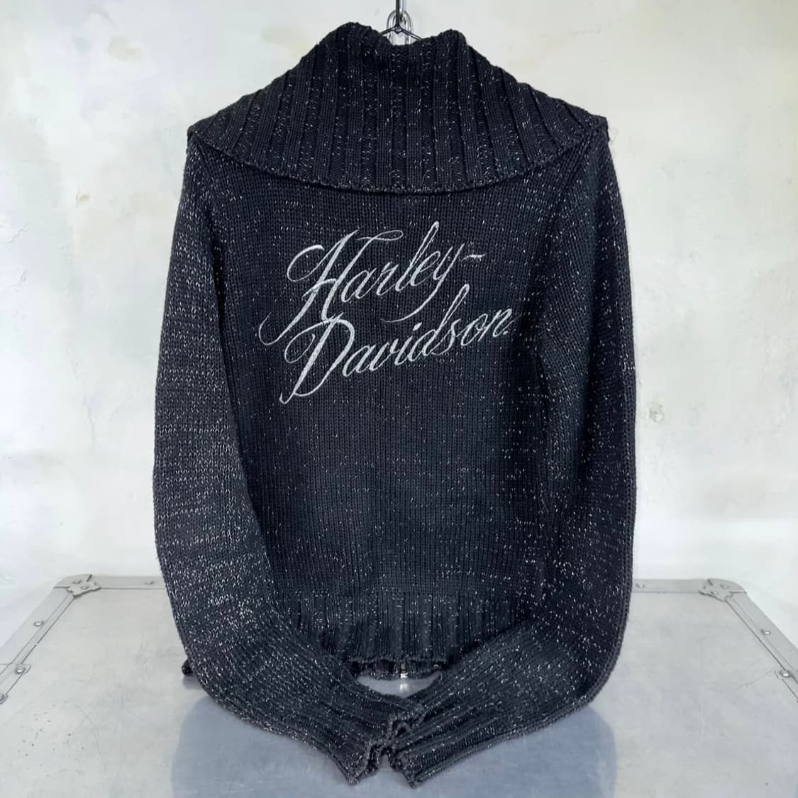 harley davidson 할리 데이비슨 니트 집업  상품이미지1