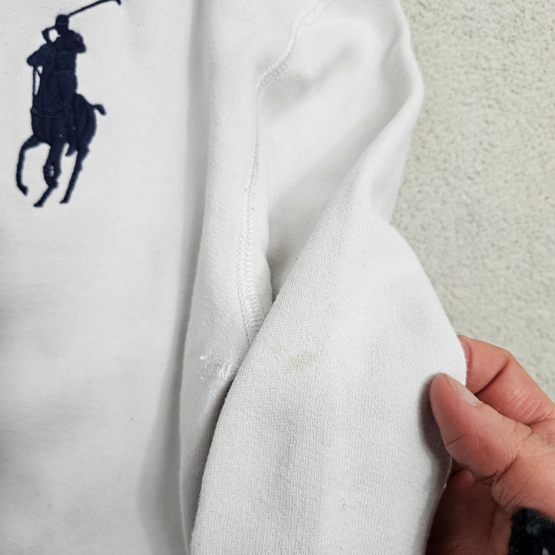 폴로 랄프 로렌 성조기 빅포니 후드 집업 S 화이트 상품이미지8