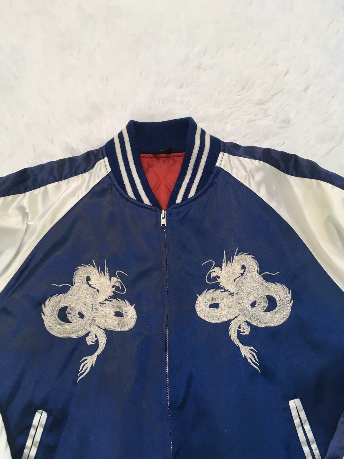 빈티지 블루 드래곤 스카쟌 y2k 스트릿 갸루 펑키 일본빈티지690 상품이미지5