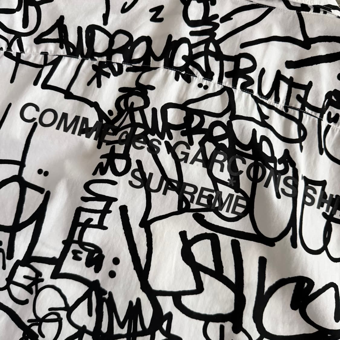 슈프림 x 꼼데가르송 셔츠 반팔 집업 셔츠 18fw 상품이미지9