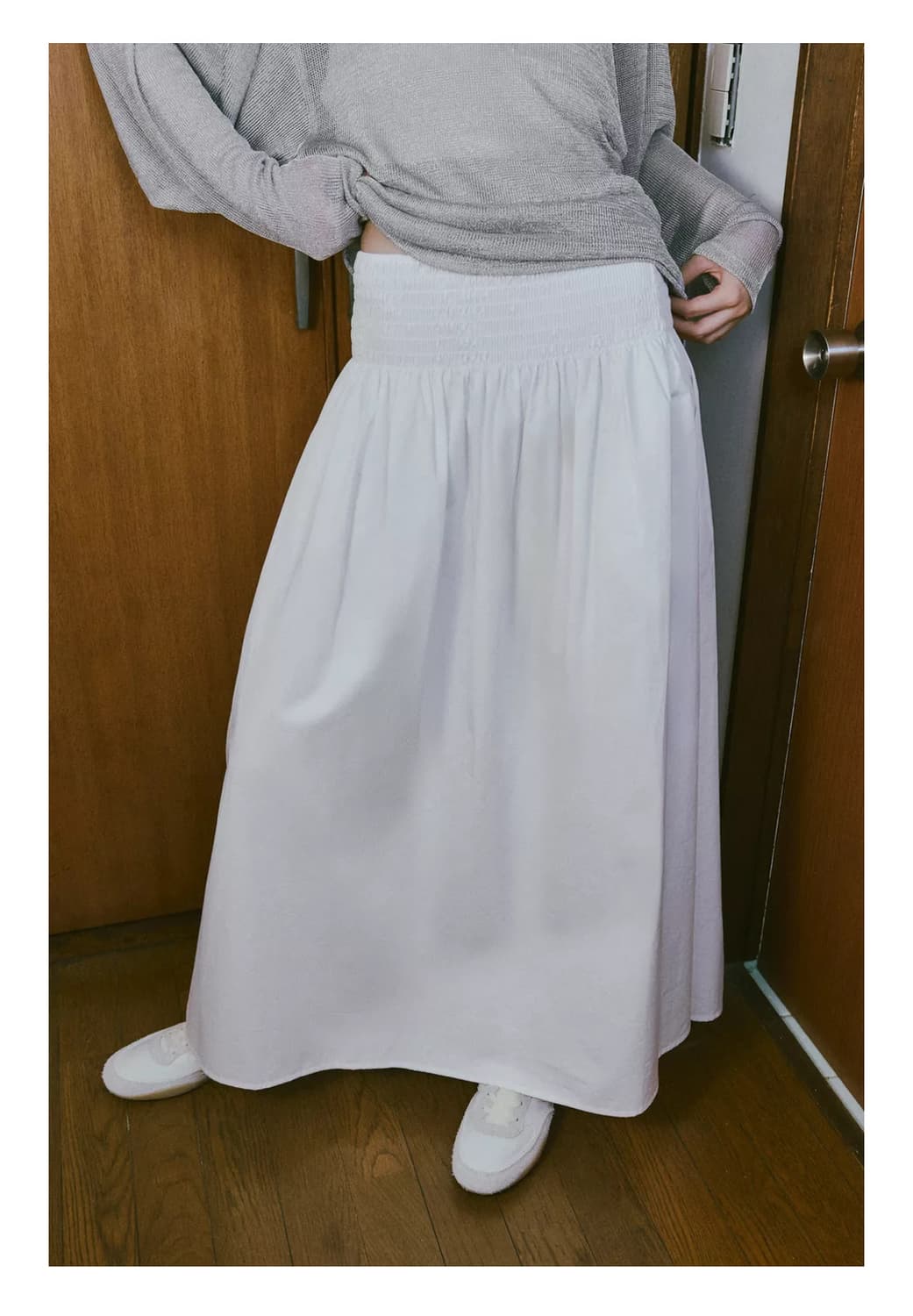 포플린 미디 원피스 상품이미지1