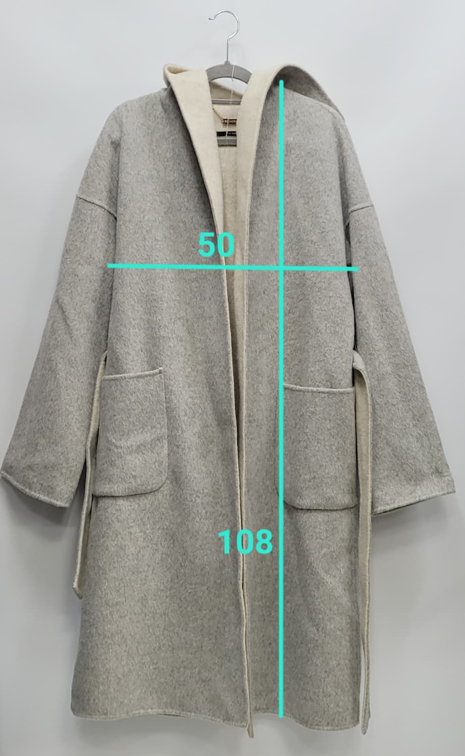 ES MODISH 핸드메이드 울 100% 빅후드 코트 / 여 FREE
 상품이미지10