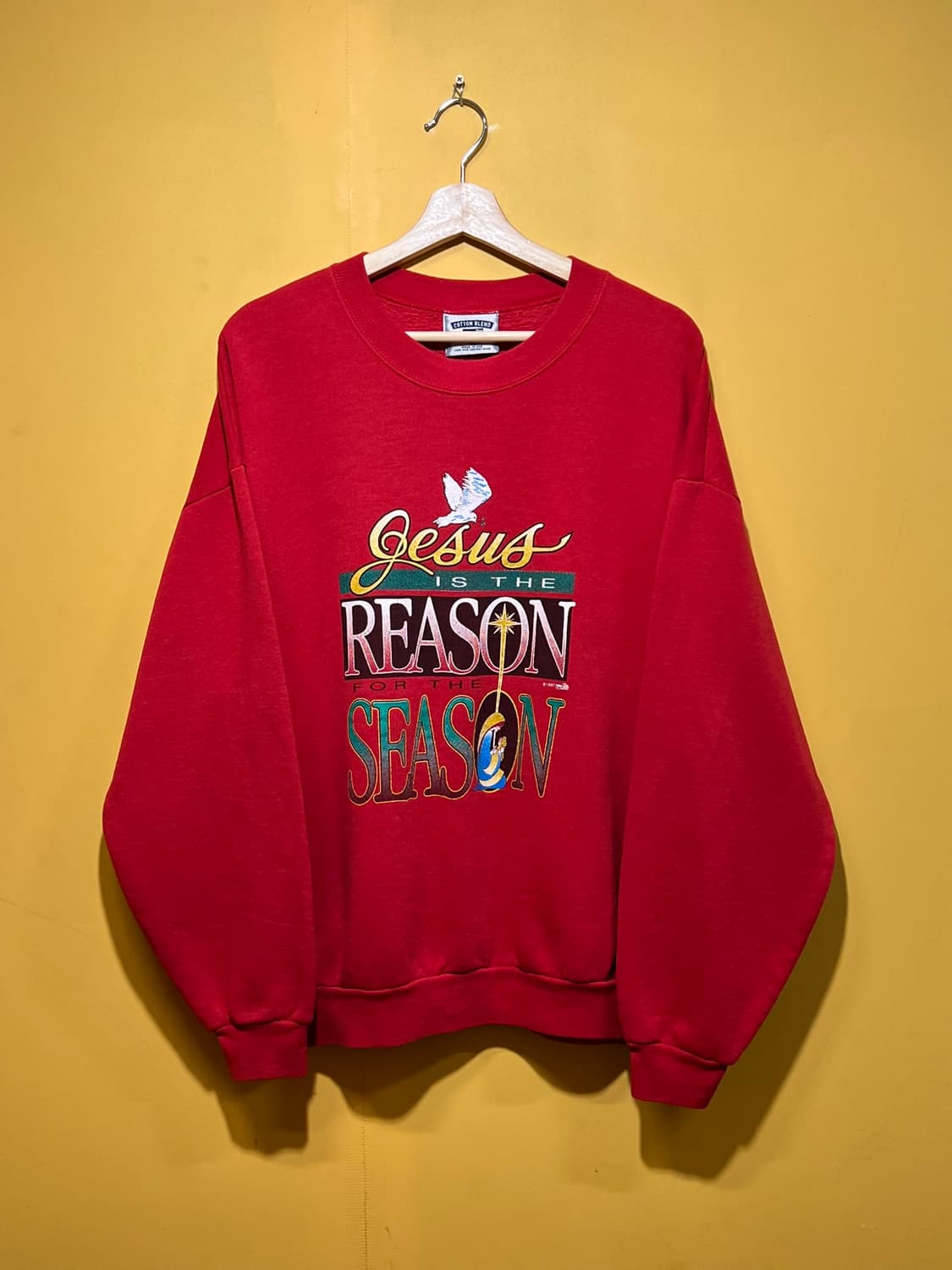 90s [XL] USA LEE 홀리데이 크리스마스 그래픽 빈티지 맨투맨 상품이미지1