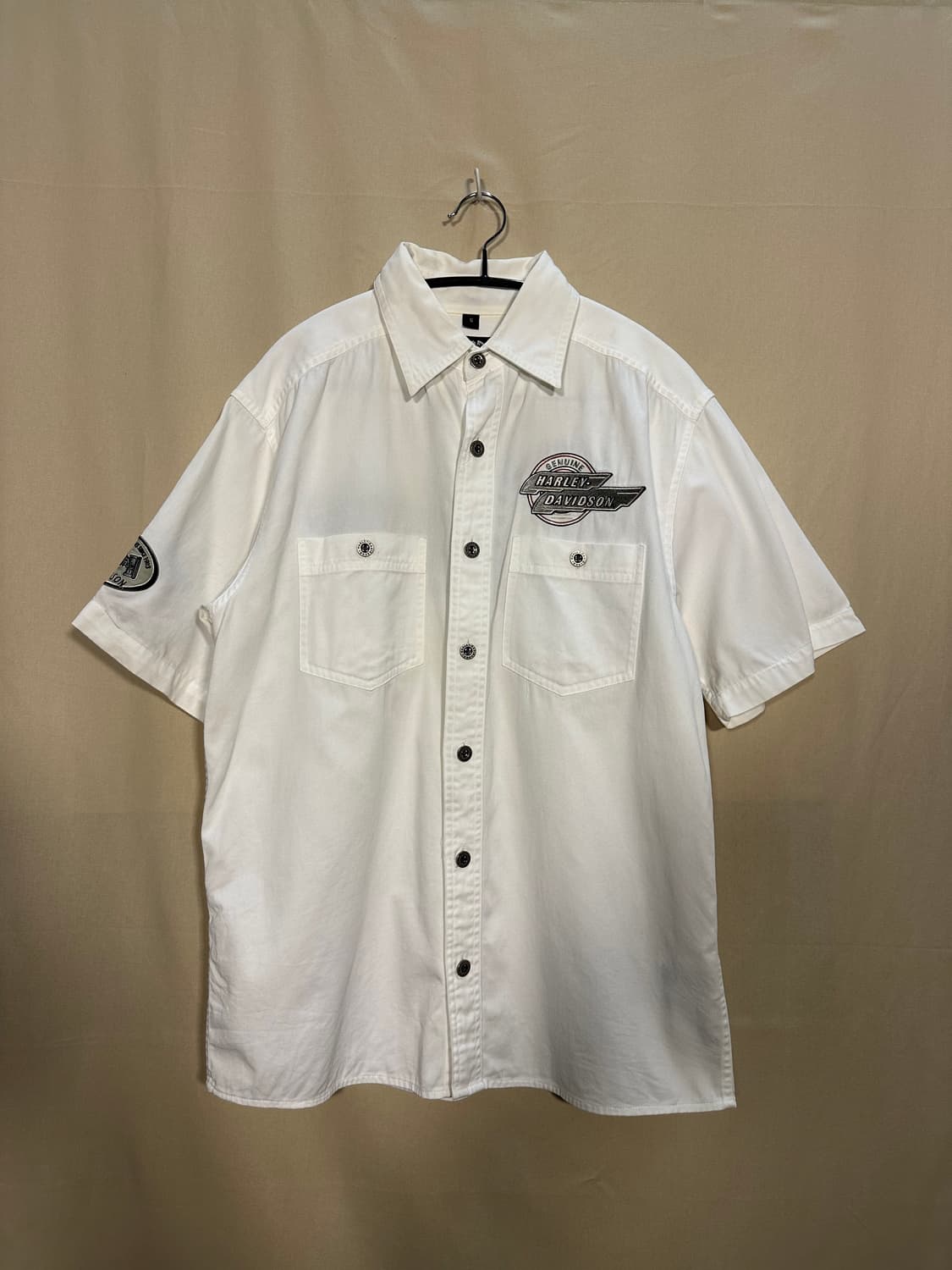 할리데이비슨 반팔 스트라이프 셔츠 처분  상품이미지1