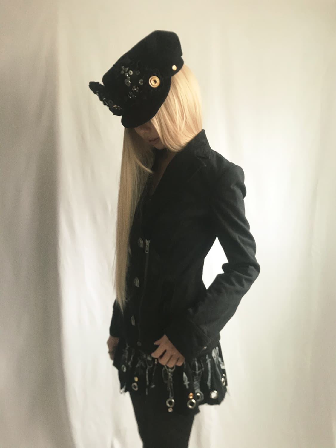 Corduray mix 3 spray button zipperjacket 상품이미지3