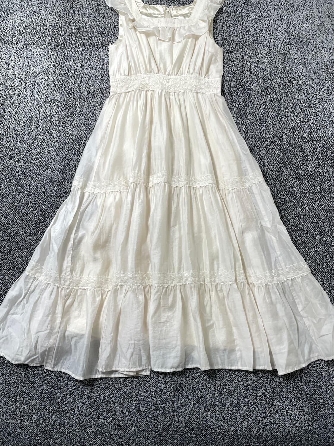 vinteちきゅ. 일본빈티지 Treat Ürself 민소매 레이스 원피스 상품이미지3