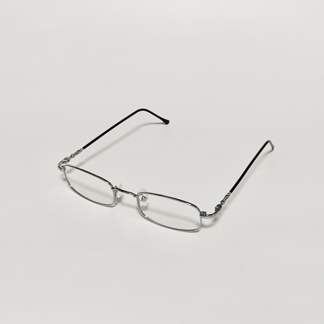 992 데드스탁 빈티지 안경테 슬림 풀메탈 실버 직사각형 남녀공용 픽키 상품이미지3