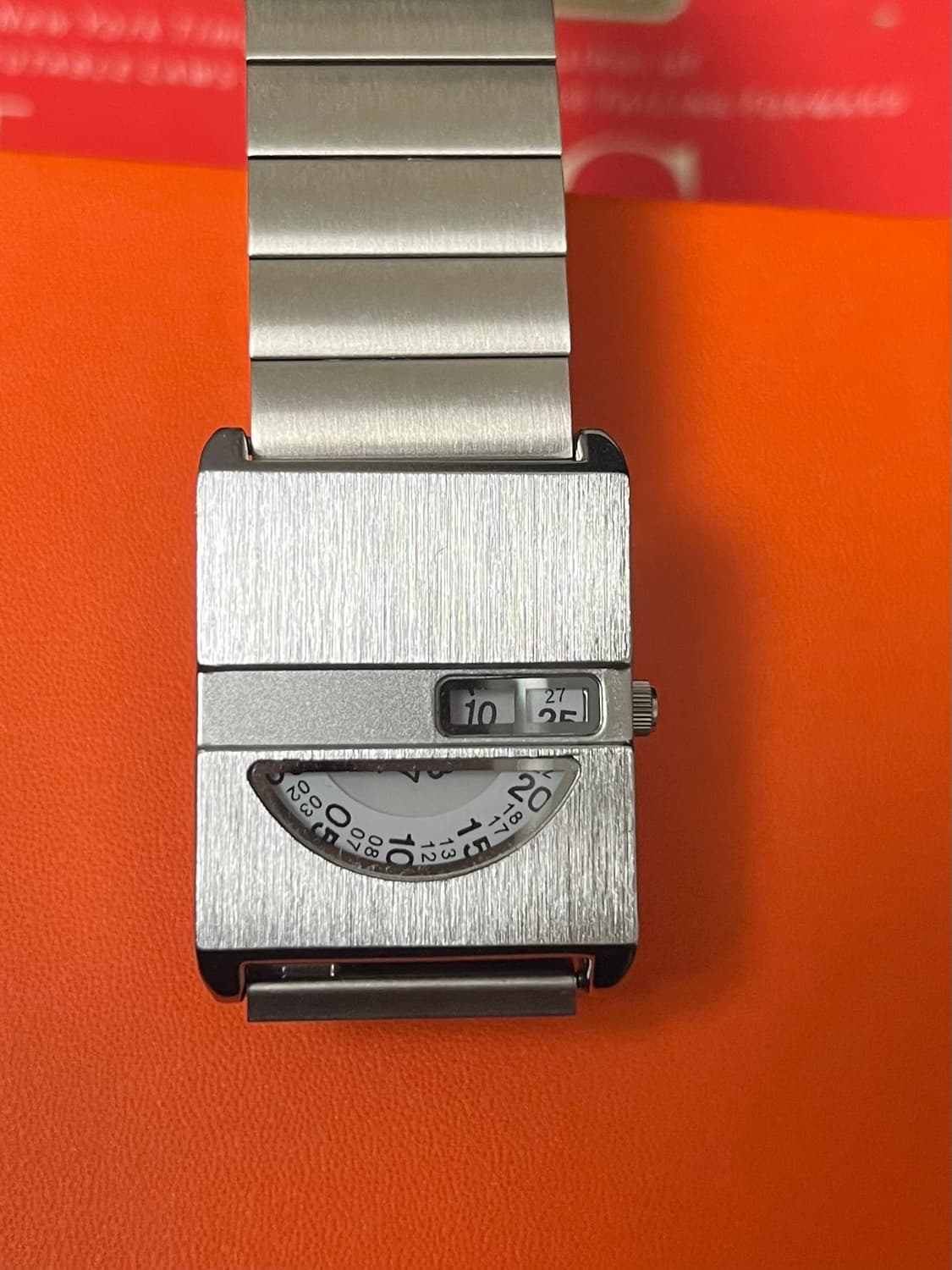 빈티지 메탈 사각 시계 일본 무브먼트 상품이미지1