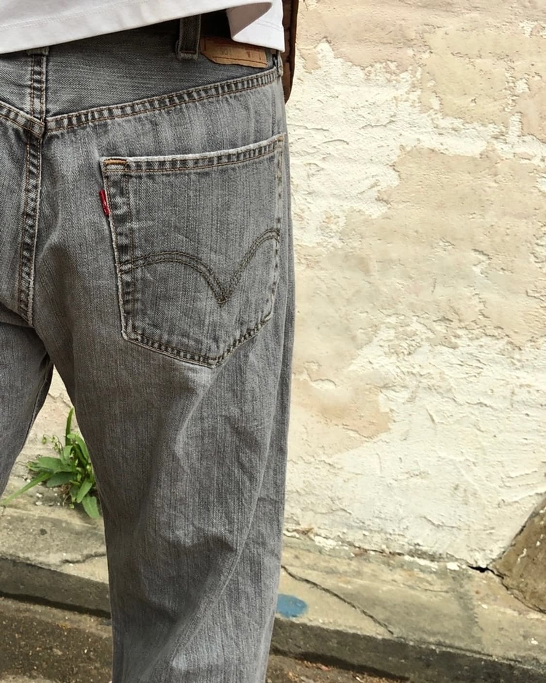 리바이스 정품 501 흑청 스트레이트 데님팬츠 상품이미지1