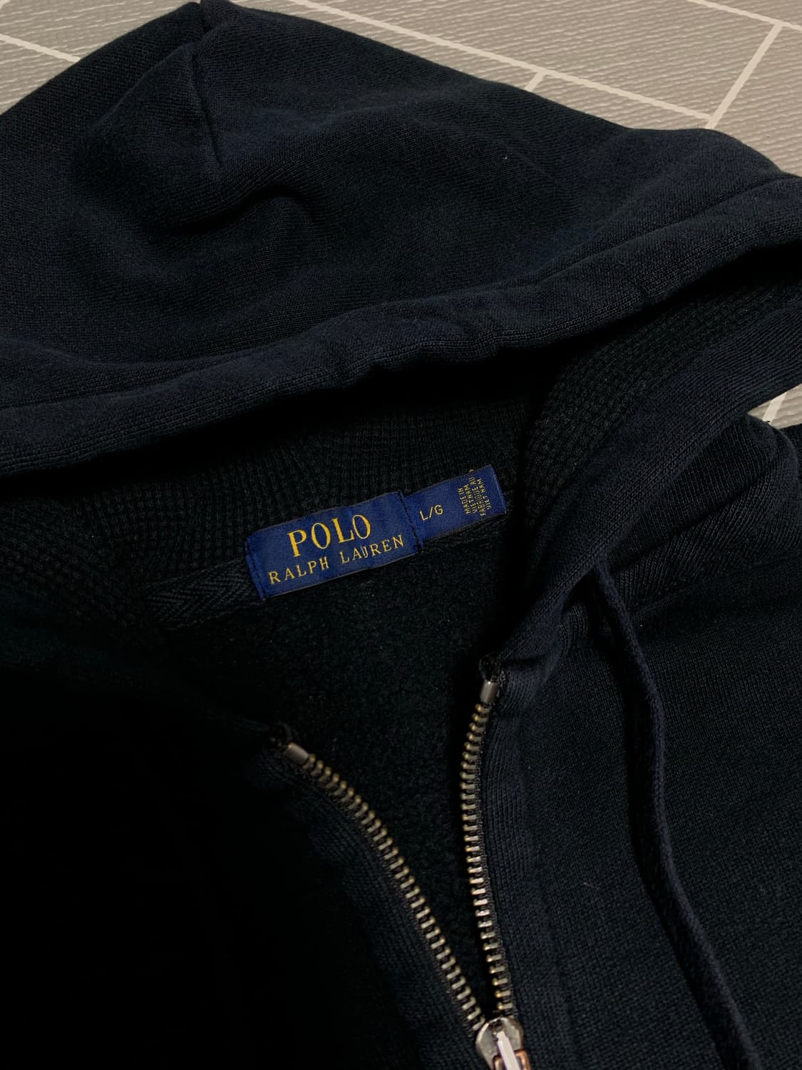 폴로 빅포니 후드집업 블랙 상품이미지3