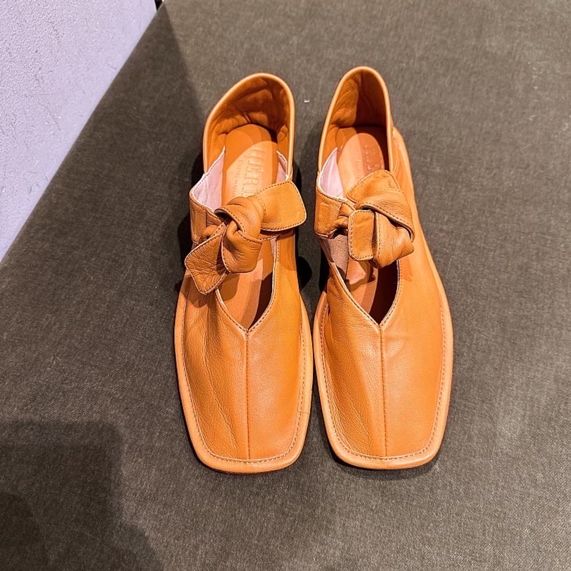 (정품/새상품) HEREU 헤레우 여성 라사다 레더 발레리나 플랫 슈즈 상품이미지1