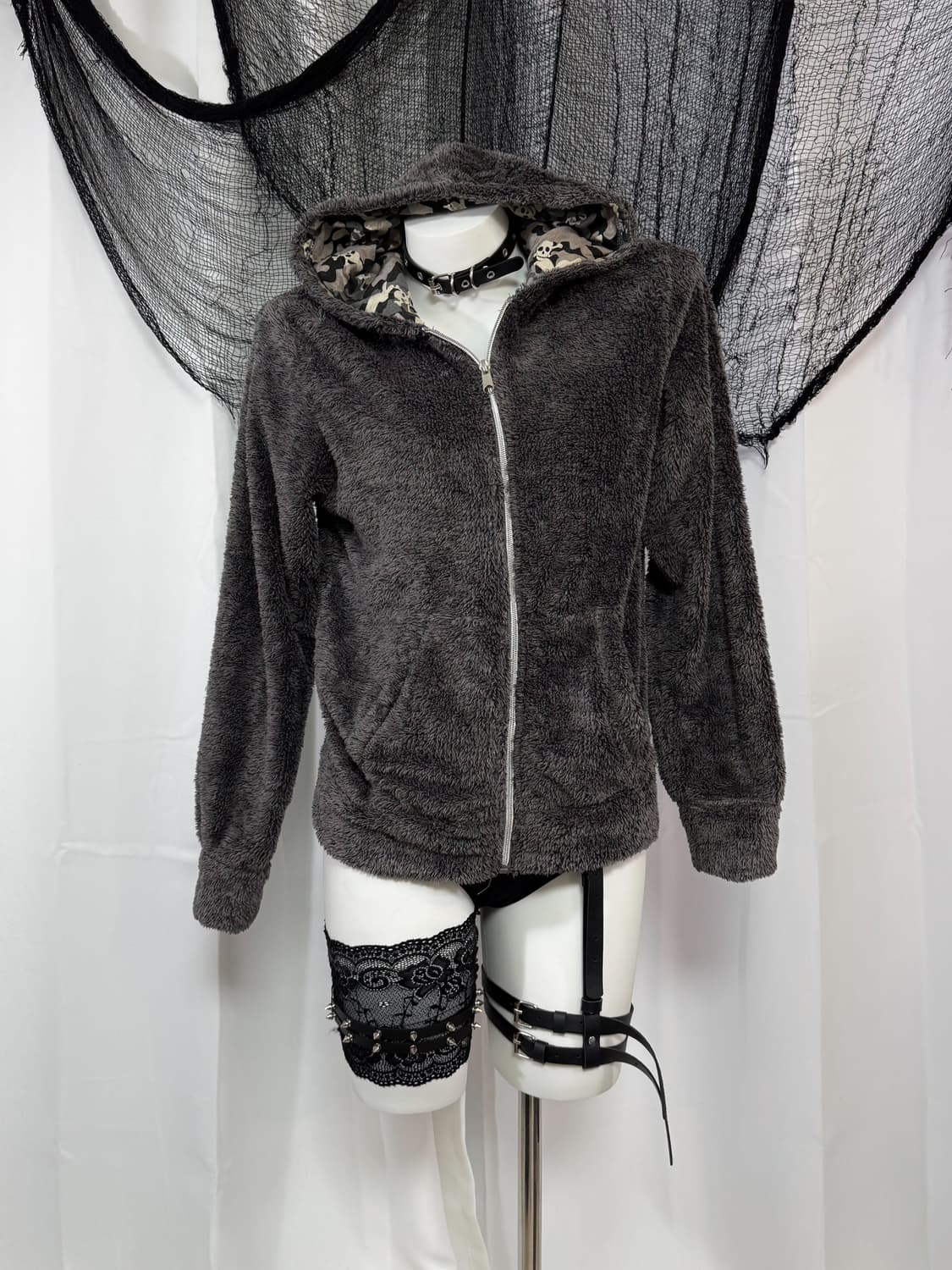 fur hood zip up 상품이미지1