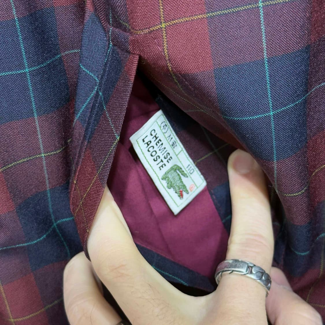 90s 서광 라코스테 리버시블 블루종 자켓 상품이미지4