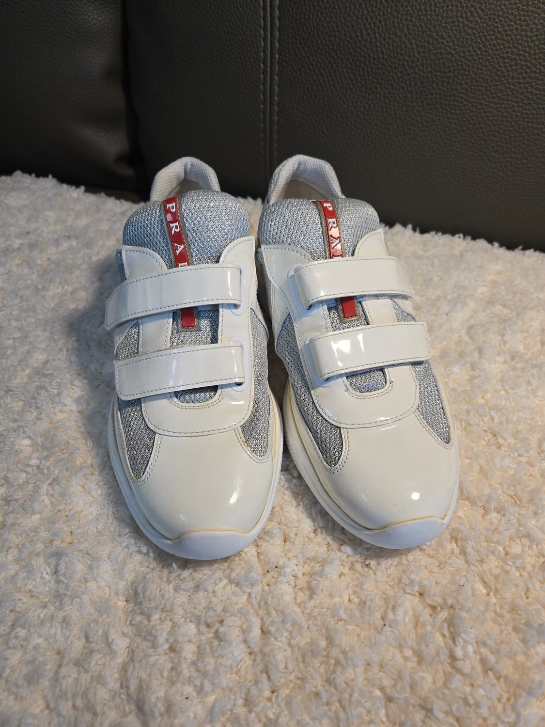프라다 PRADA 아메리카컵 벨크로 여름 스니커즈 37 (240) 상품이미지1