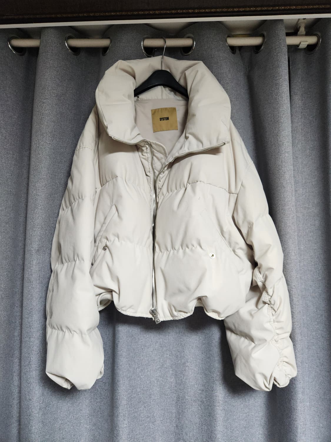 시스템옴므 파리컬렉션 크롭 패딩 팝니다 우영미 타임옴므 솔리드옴므 상품이미지2