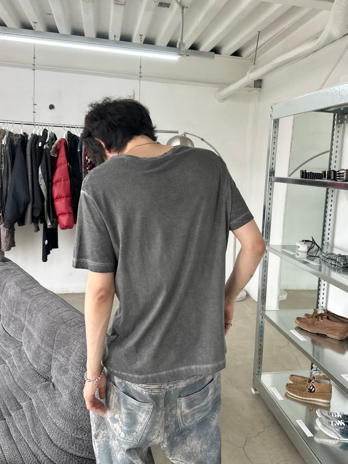 디젤 빈티지 워시드 티셔츠 상품이미지3