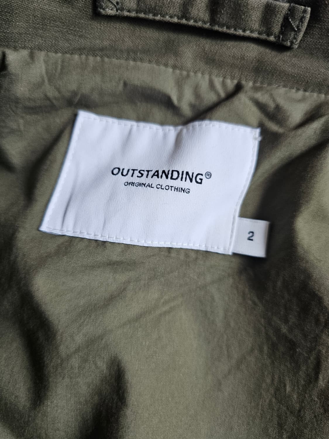 아웃스탠딩 BACK SATIN MK3 JACKET_OLIVE M사이즈 상품이미지2