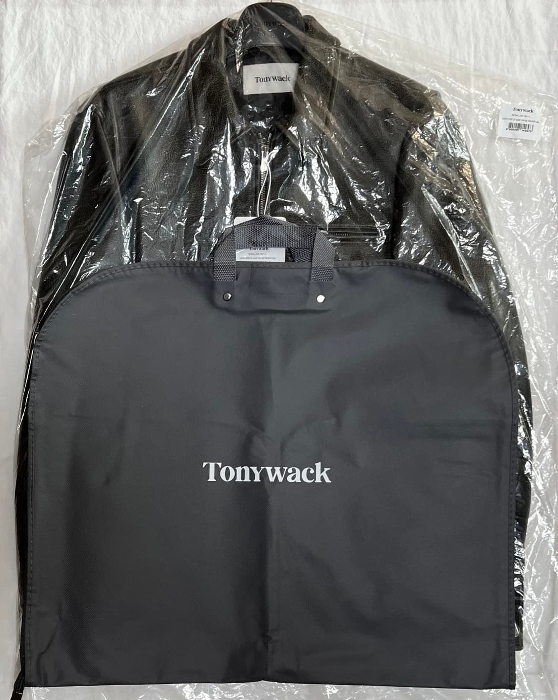 [새상품] L) 25FW 토니웩 체스트 집 레더 자켓 빈티지 블랙 상품이미지8