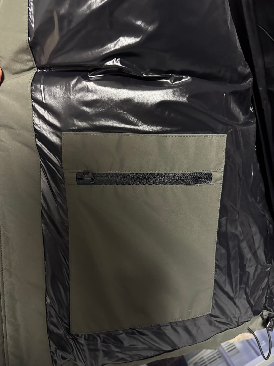 무탠다드 시티레저 논퀄팅 숏패딩 머드그레이 상품이미지4