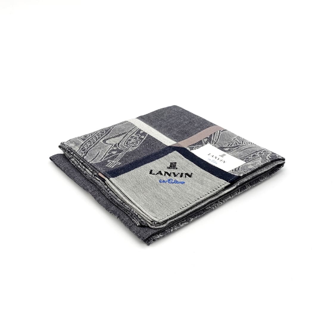 LANVIN 랑방 르네상스 디자인 시멘트 그레이 쁘띠 스카프 상품이미지2