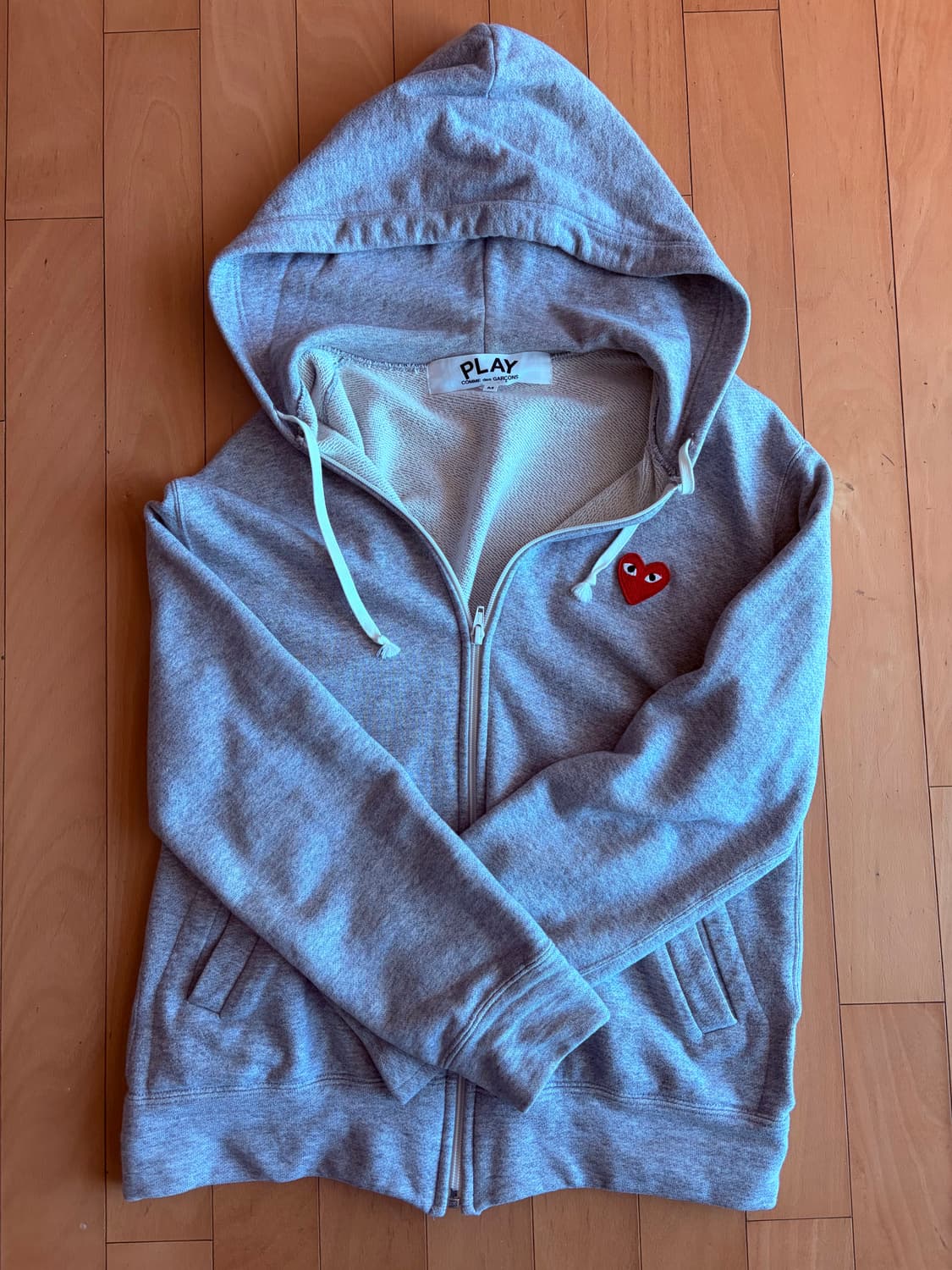 꼼데가르송 그레이 후드집업 m사이즈(95) 상품이미지1