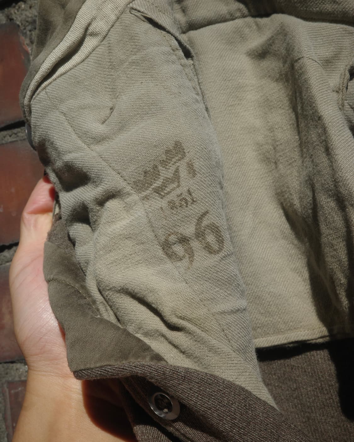 50’s Swedish Army 개버딘 헤비 울 슬릿 트라우저 상품이미지3
