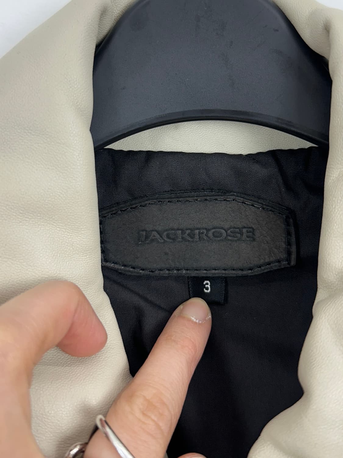 JackRose Lambskin Leather Button Detail 상품이미지5