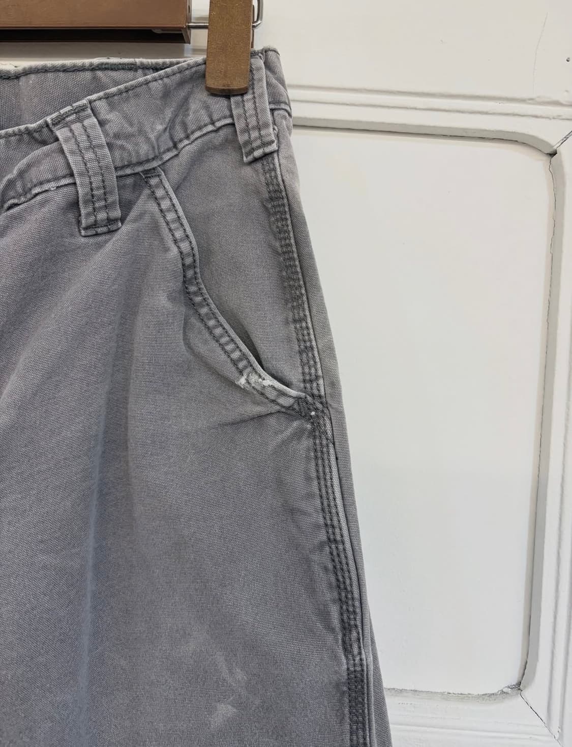 여성 추천 사이즈!! 칼하트 빈티지 그레이 싱글니 카펜터 팬츠 상품이미지9