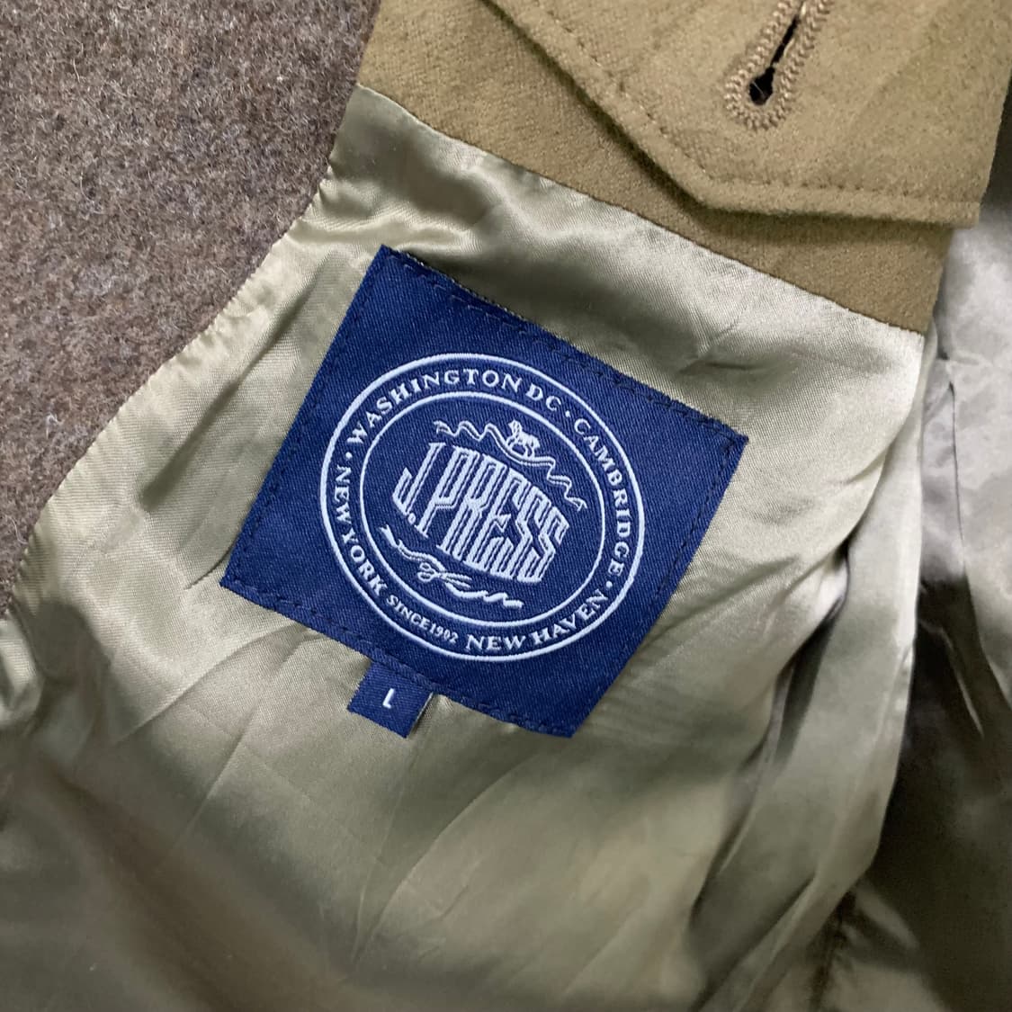 제이프레스 카라 야상 코트 카키 y2k 빈티지 L 상품이미지10