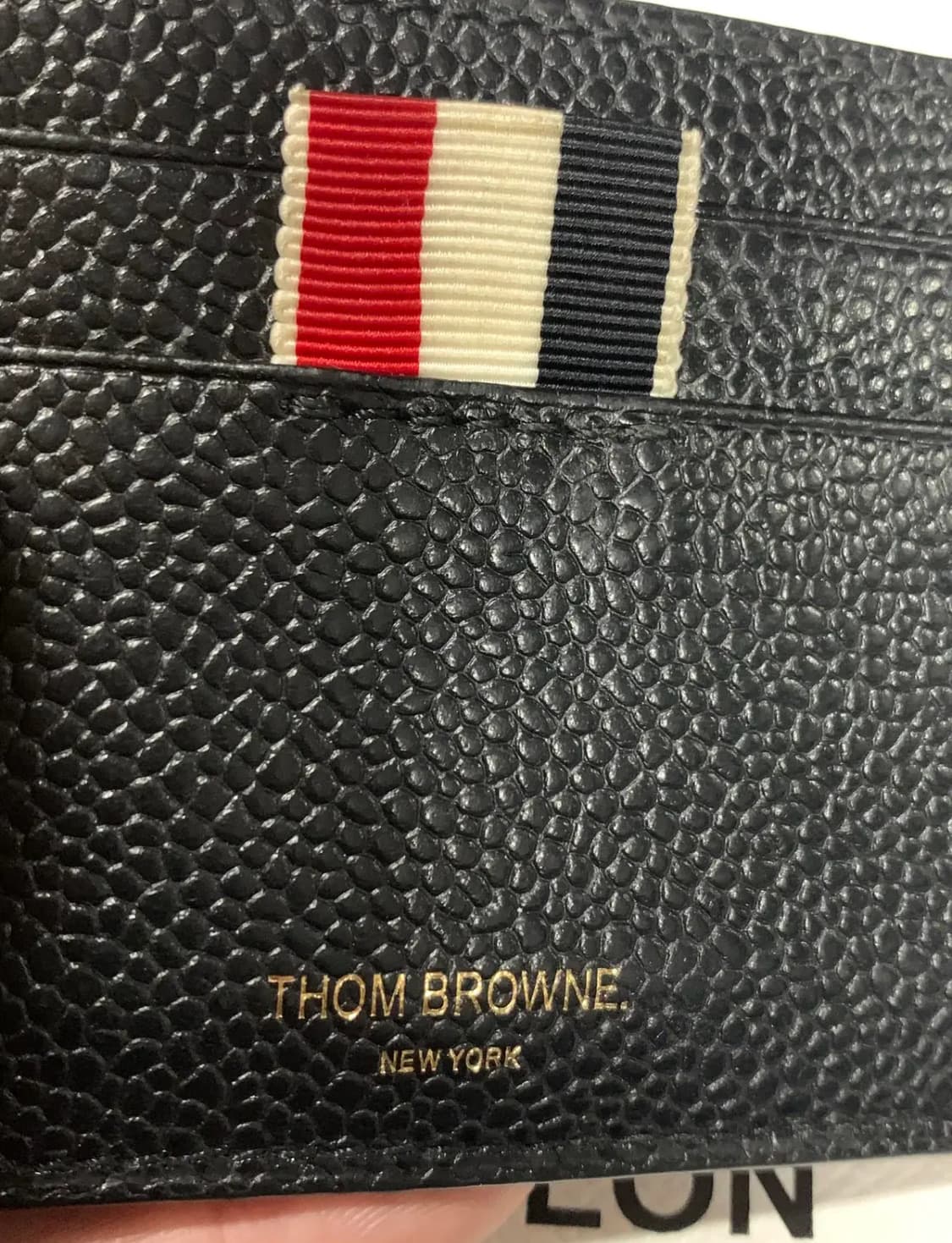 THOM BROWNE 톰 브라운 싱글 카드 홀더(페블 그레인 레더) 상품이미지9